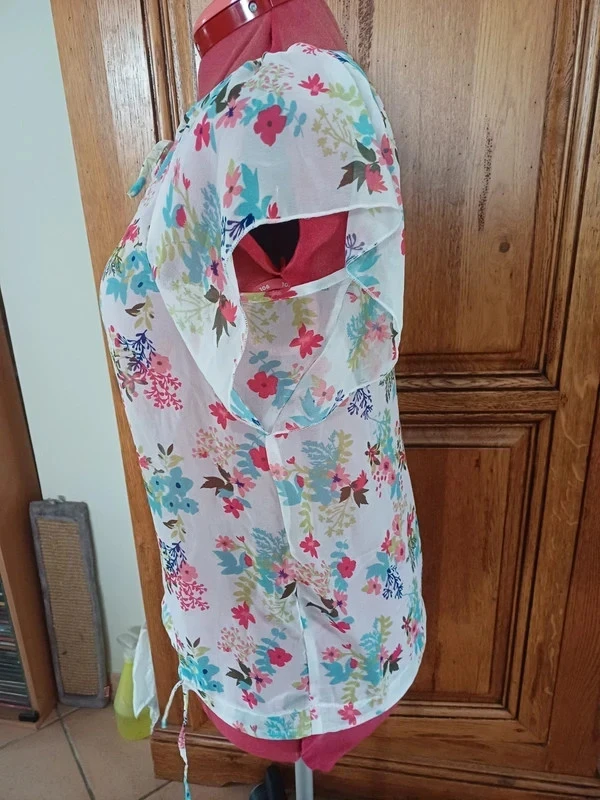 Floral voile blouse size 40 – photo 4